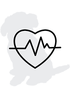 Dog heart icon